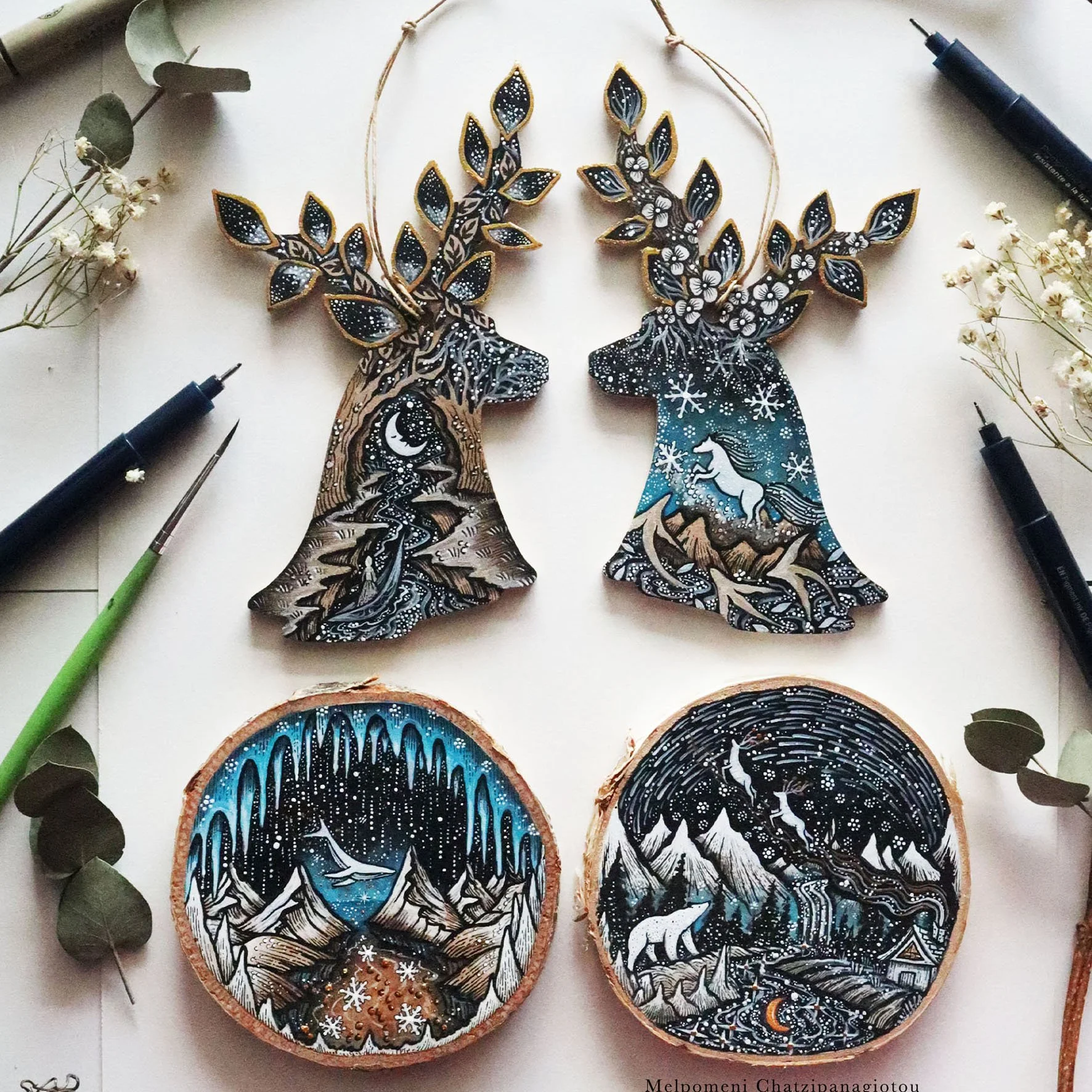 Wood Slice Art —Melpomeni Chatzipanagiotou, Artist